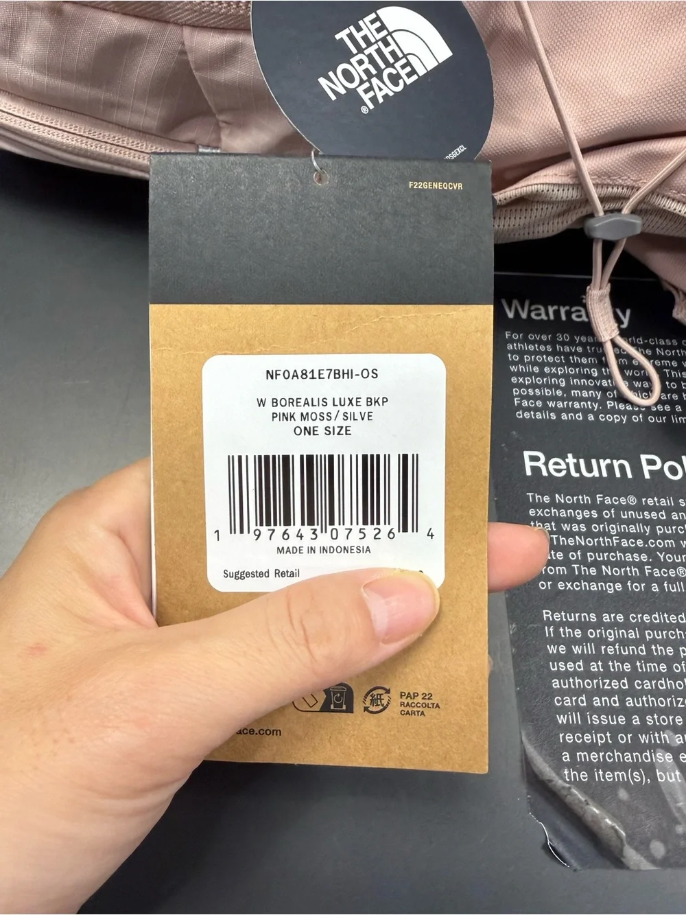 The North Face stylish pale